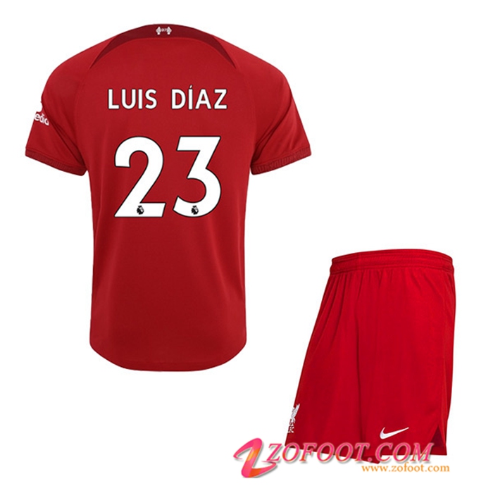 Etoile Maillot De Foot Liverpool (LUIS DIAZ #23) Enfants Domicile 2022/23