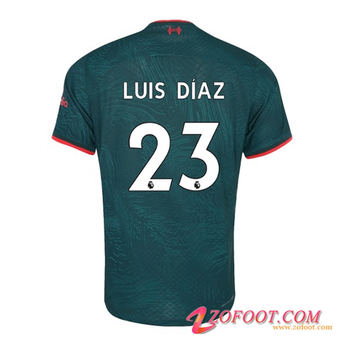 Ou Acheter Maillot De Foot Liverpool (LUIS DIAZ #23) 2022/2023 Third